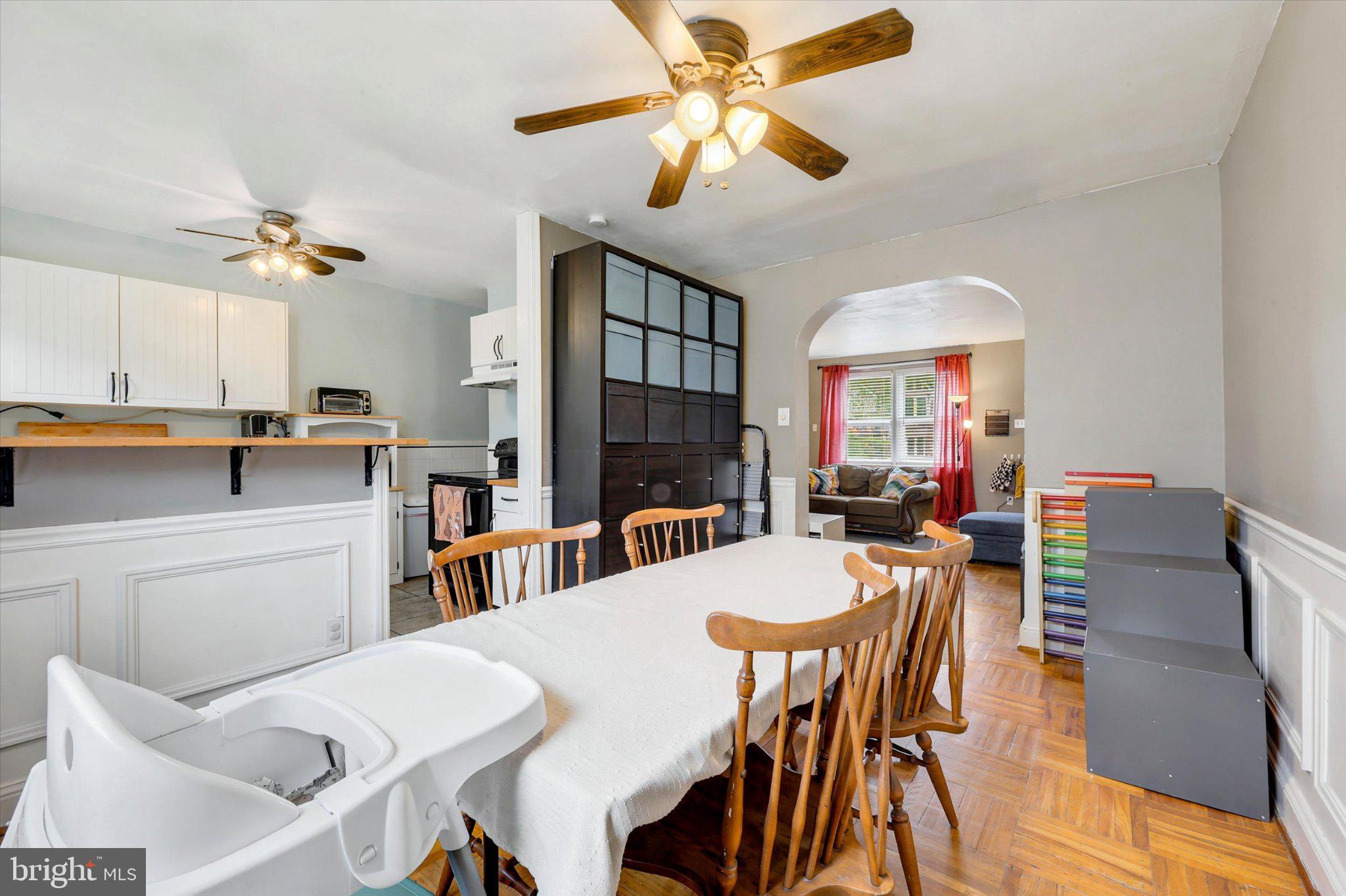 115 Academy Lane Upper Darby, PA 19082 - Photo 6 of 25 a view of a dining room with furniture and a kitchen