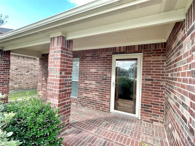 a view of front door of house