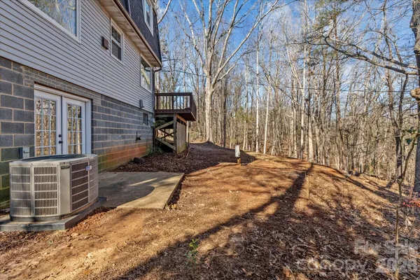 a backyard of a house