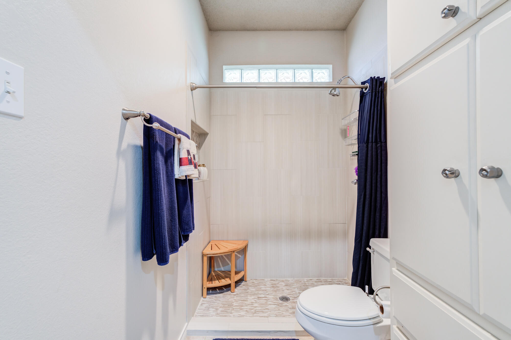 3522 156th Street Lubbock, TX 79423 - Photo 43 of 75 a bathroom with a toilet and a shower