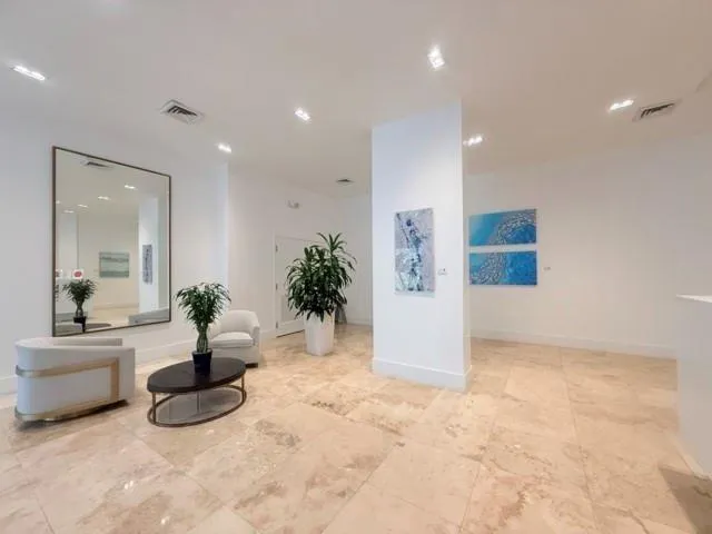 a view of swimming pool with a yard