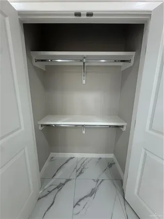 a close view of closet