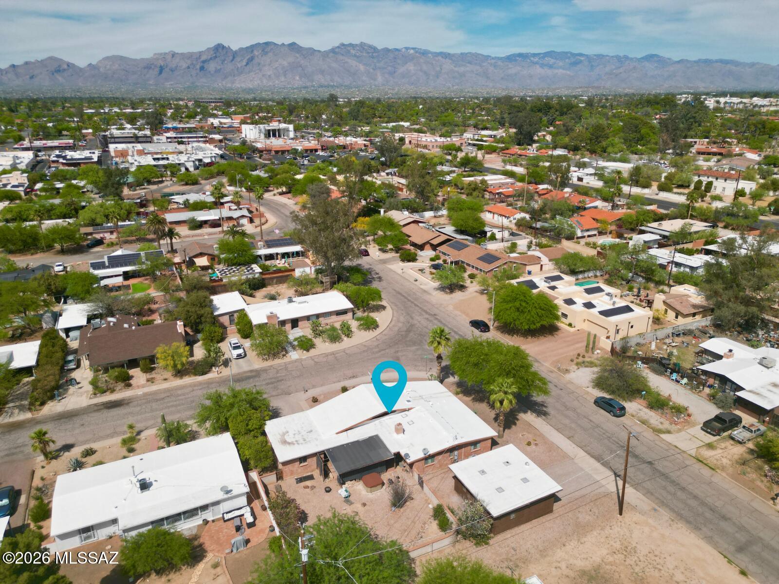 2934 East Exeter Street Tucson, AZ 85716 - Photo 17 of 20 an aerial view of residential house with outdoor space