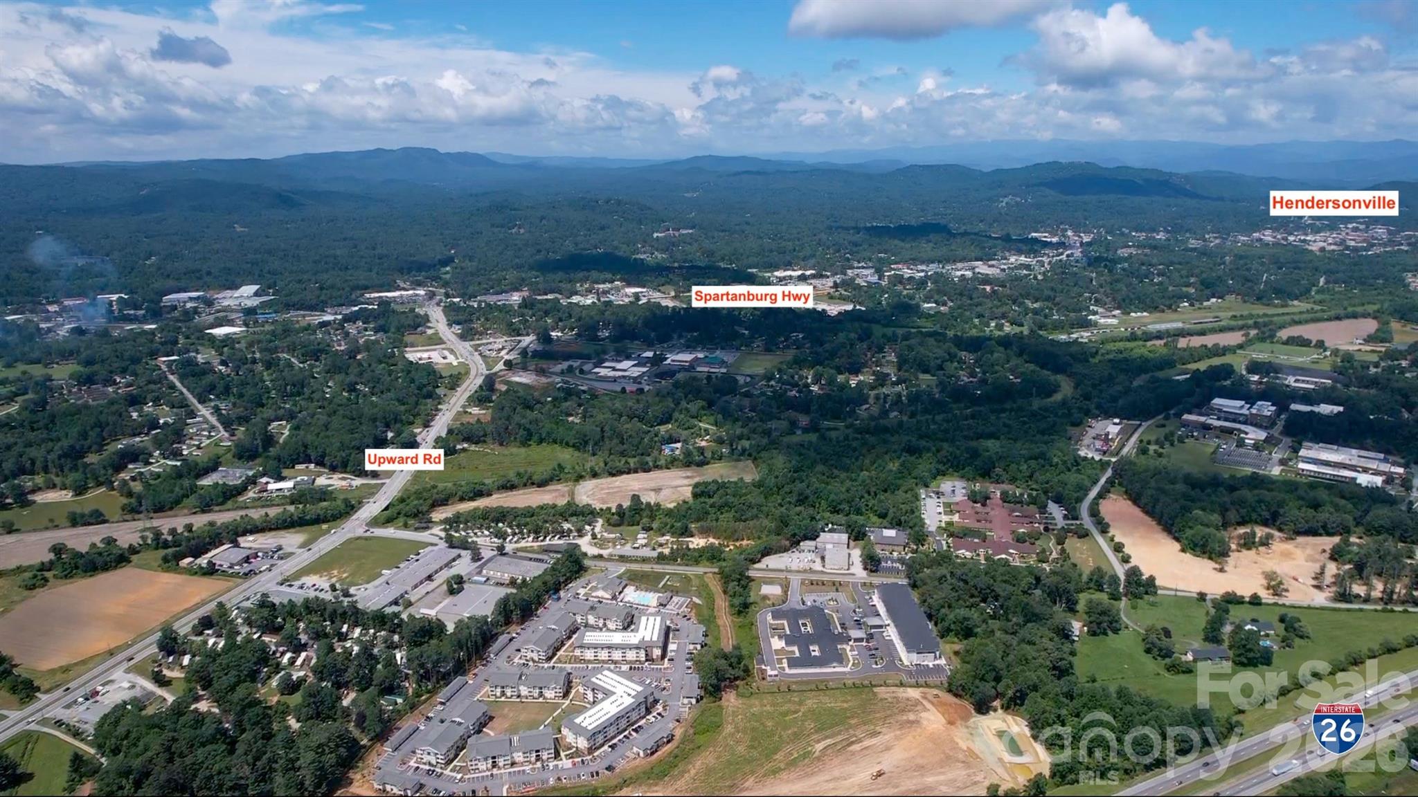 412 McMurray Road Flat Rock, NC 28731 - Photo 8 of 14 an aerial view of city and lake