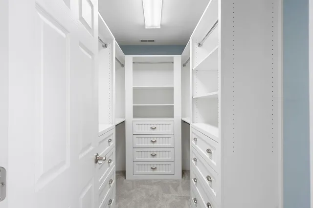 a view of walk in closet