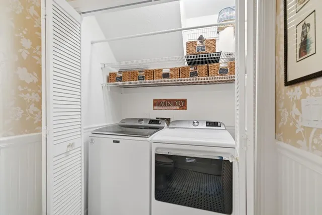 a view of washer and dryer