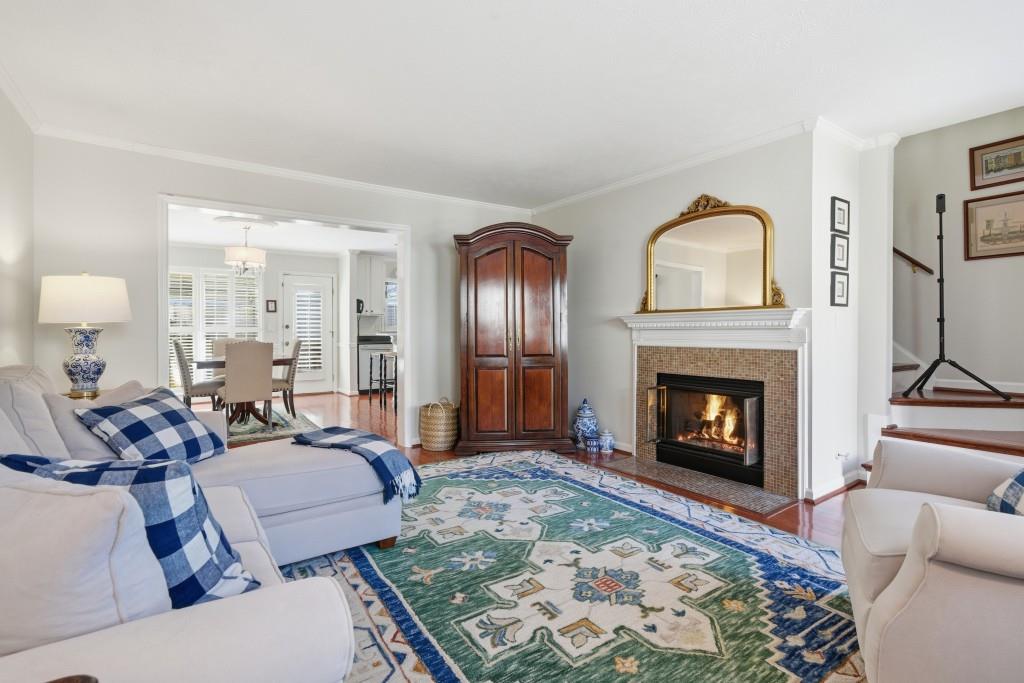 4138 Crape Myrtle Lane Duluth, GA 30096 - Photo 4 of 50 a living room with furniture and a fireplace