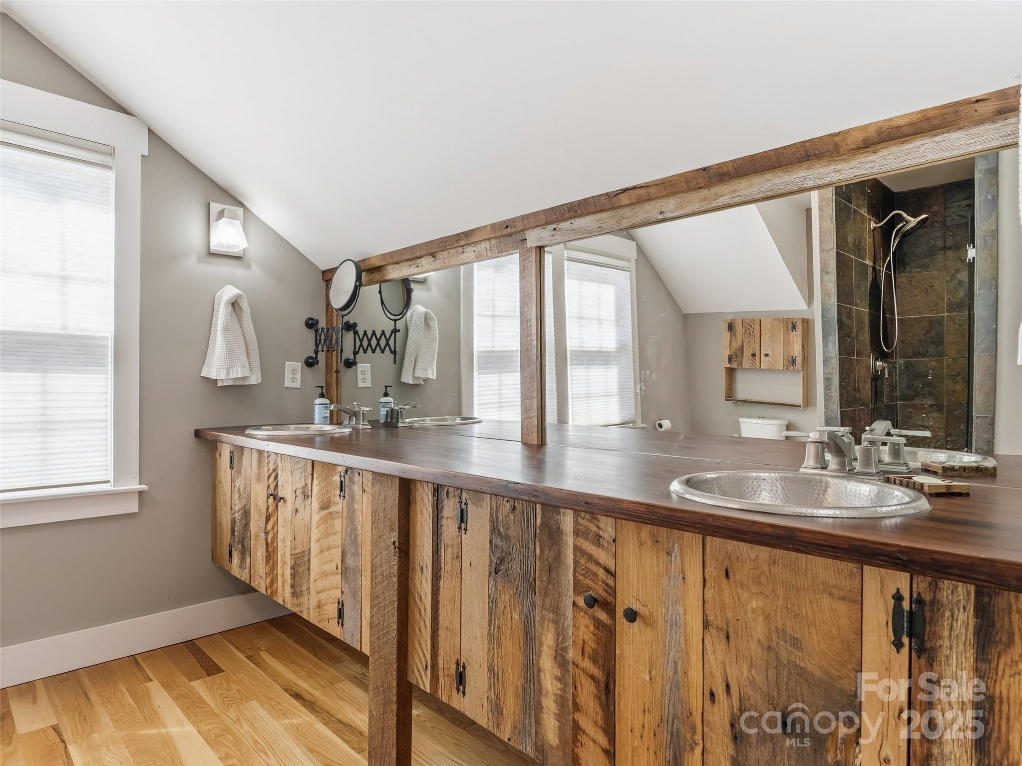 140 Lakeview Avenue Brevard, NC 28712 - Photo 28 of 37 a view of kitchen with wooden floor and windows