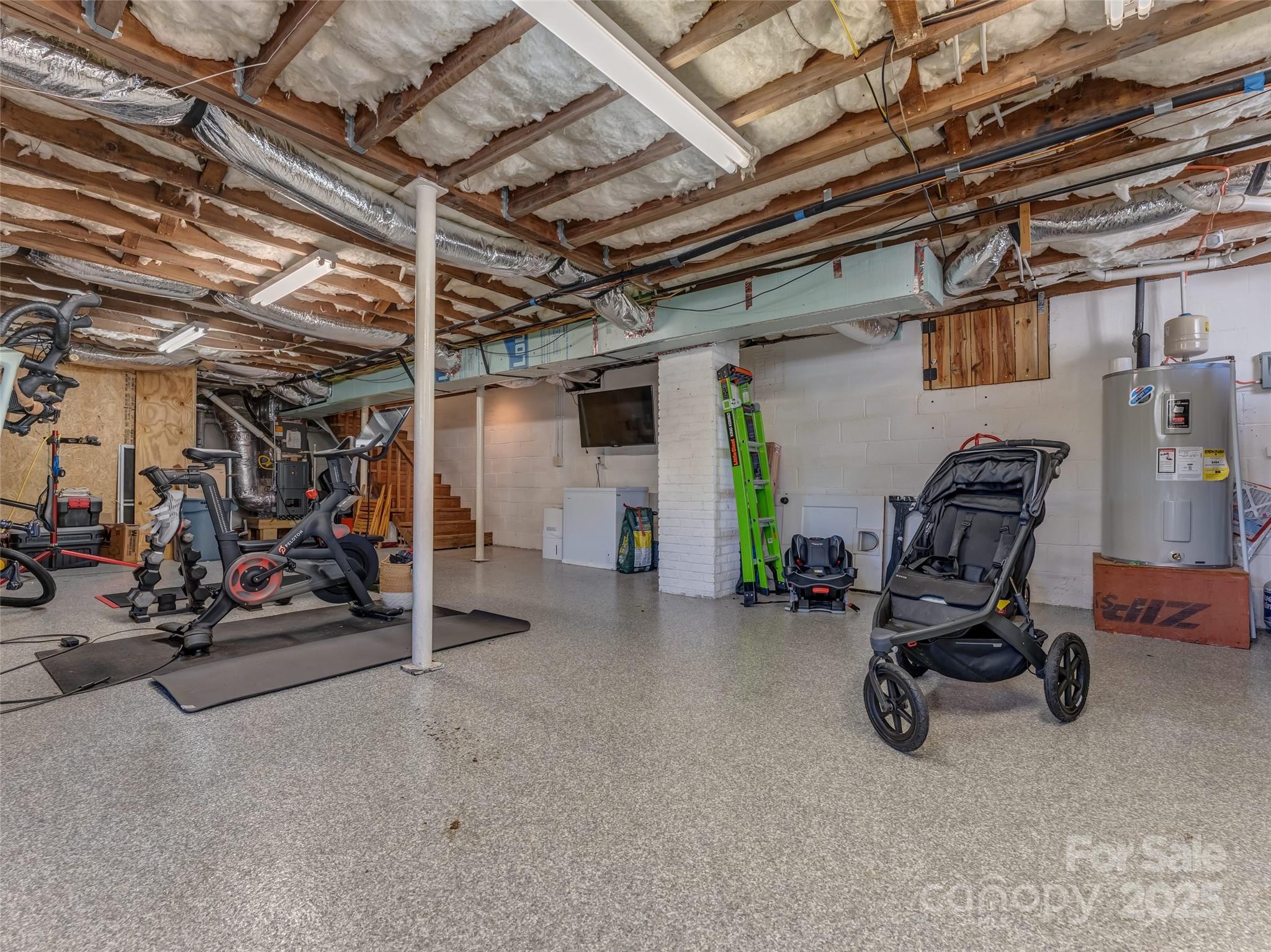 140 Lakeview Avenue Brevard, NC 28712 - Photo 33 of 37 a view of a storage room with gym equipment