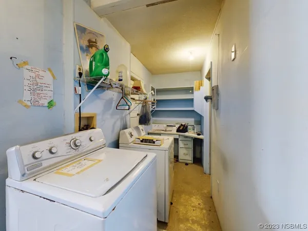 a bathroom with a sink vanity and mirror