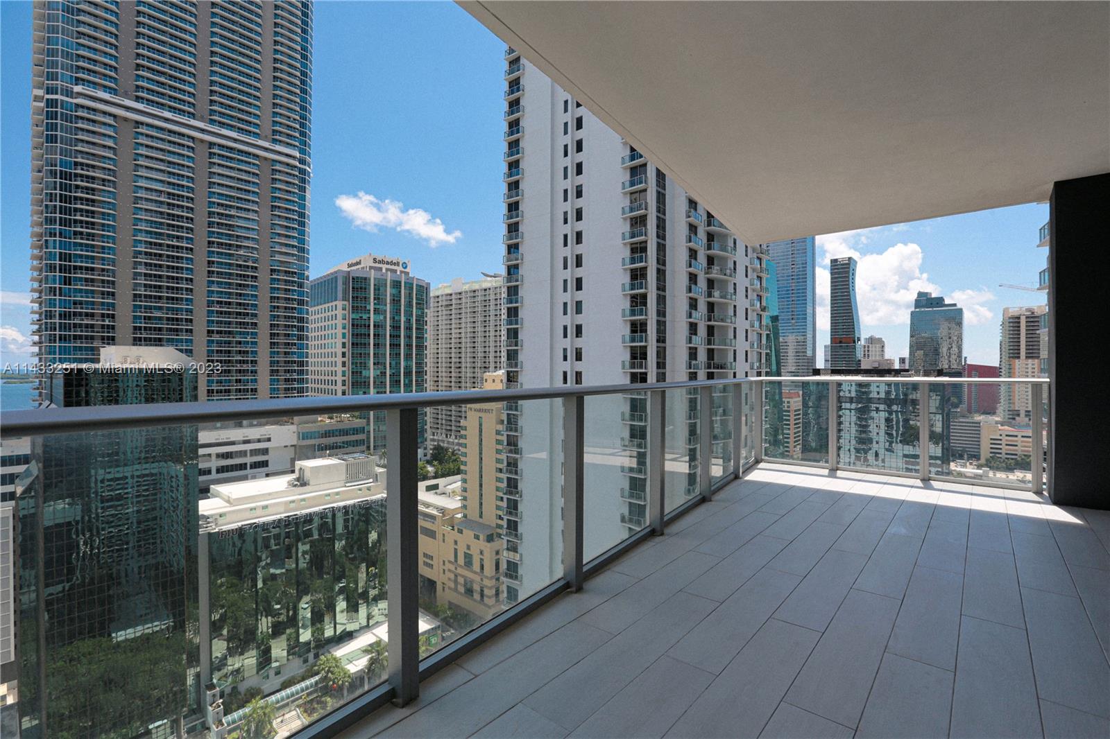 1010 Brickell Avenue, Unit 2505 Miami, FL 33131 - Photo 31 of 38 a view of balcony with wooden floor