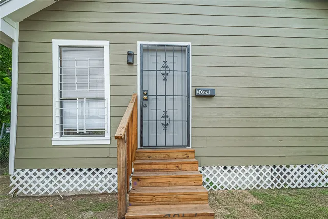 a front view of a house