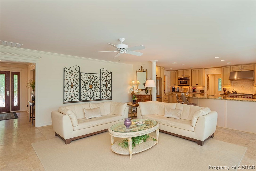 193 Peake Road Weems, VA 22576 - Photo 22 of 50 Large Living Room is perfect for Entertaining!