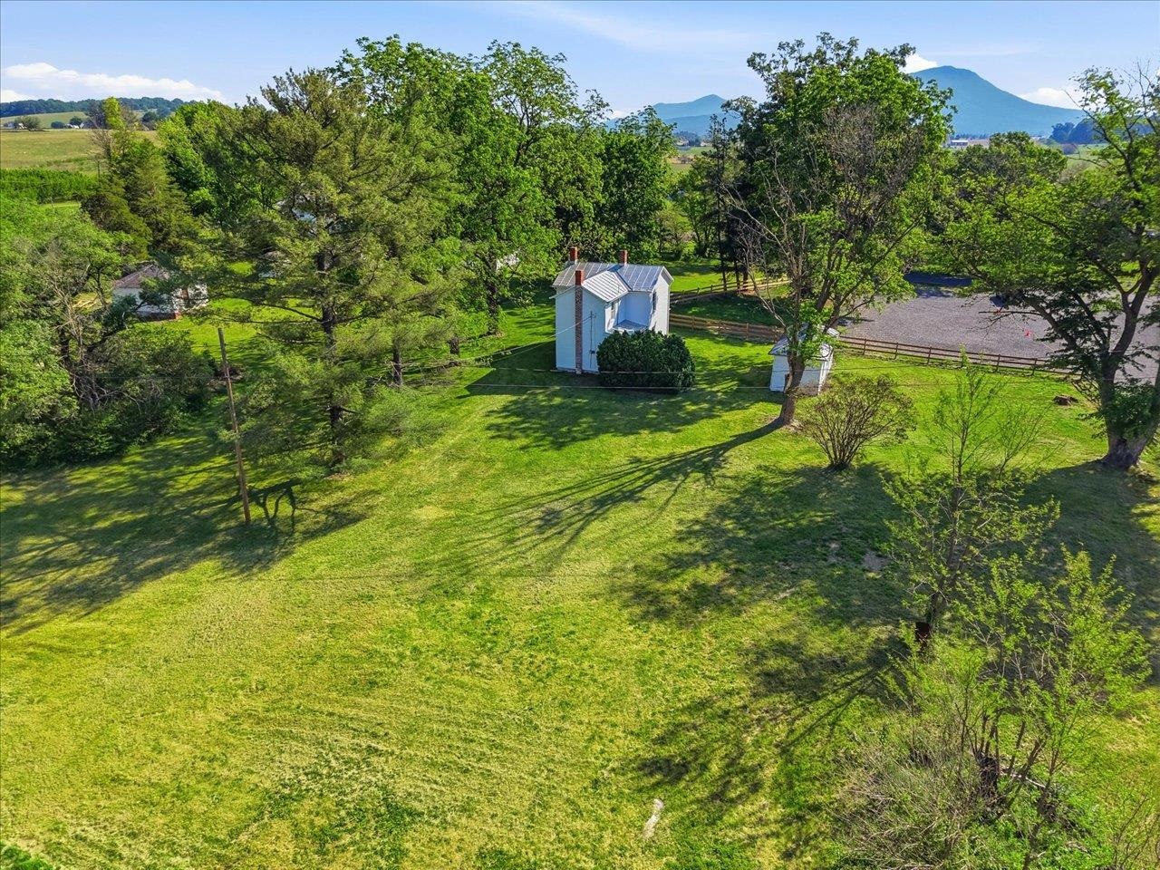 5096 Battlefield Road Harrisonburg, VA 22801 - Photo 33 of 38 a backyard of a house with lots of green space and plants