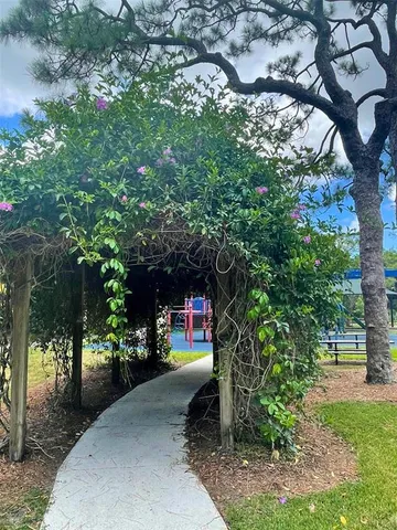 a sign that is on a tree