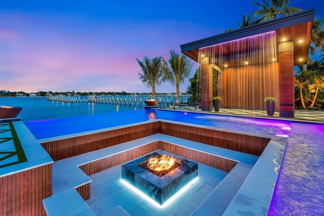 a view of swimming pool with an outdoor space