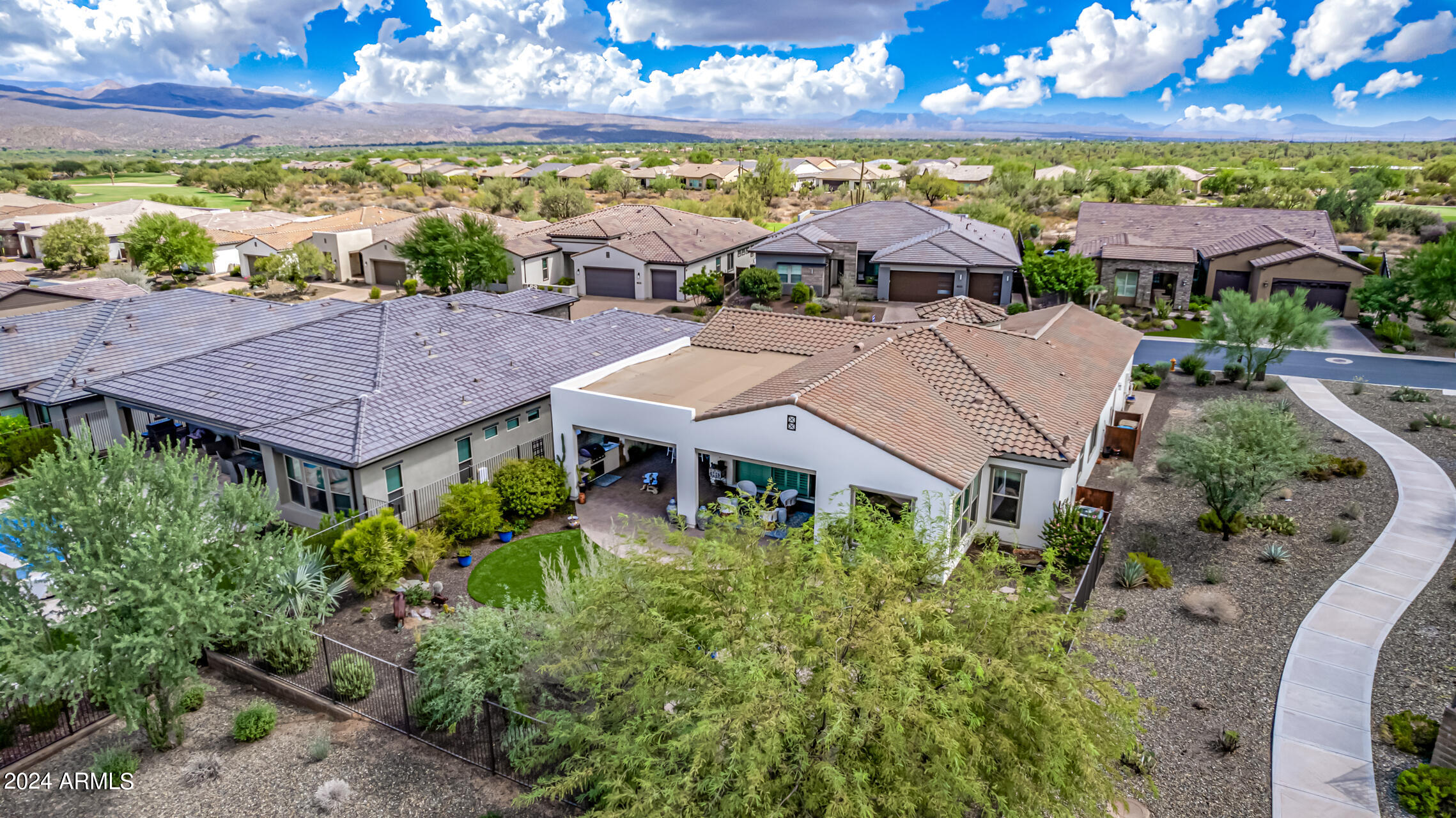 17810 East StockingTrail Rio Verde, AZ 85263 - Photo 41 of 61 an aerial view of a house with a yard sitting space