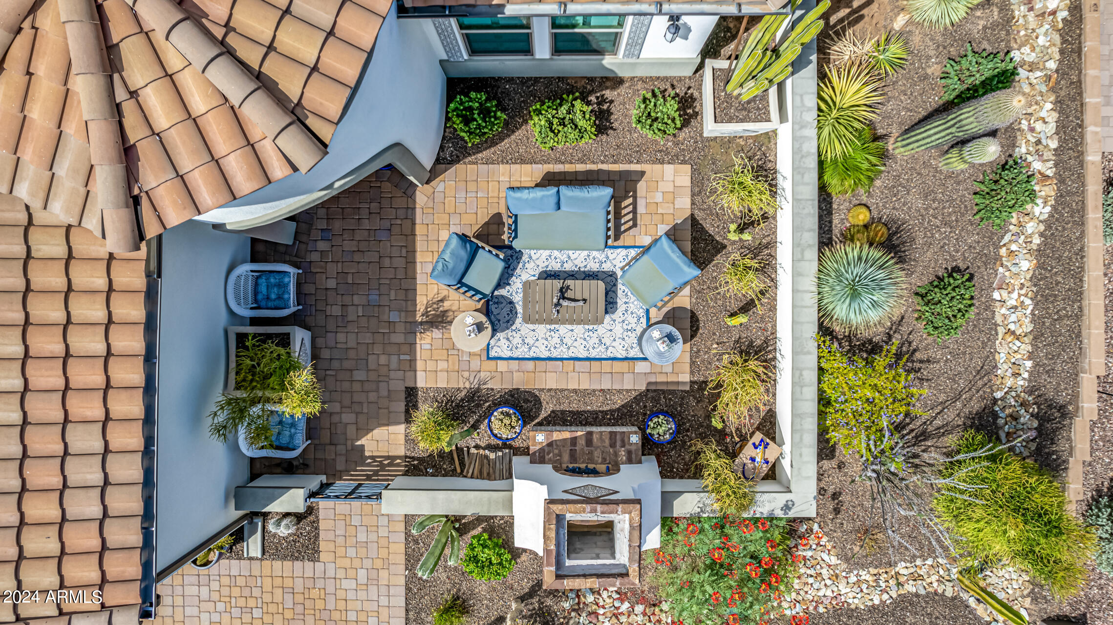 17810 East StockingTrail Rio Verde, AZ 85263 - Photo 43 of 61 an aerial view of a house with garden space and street view