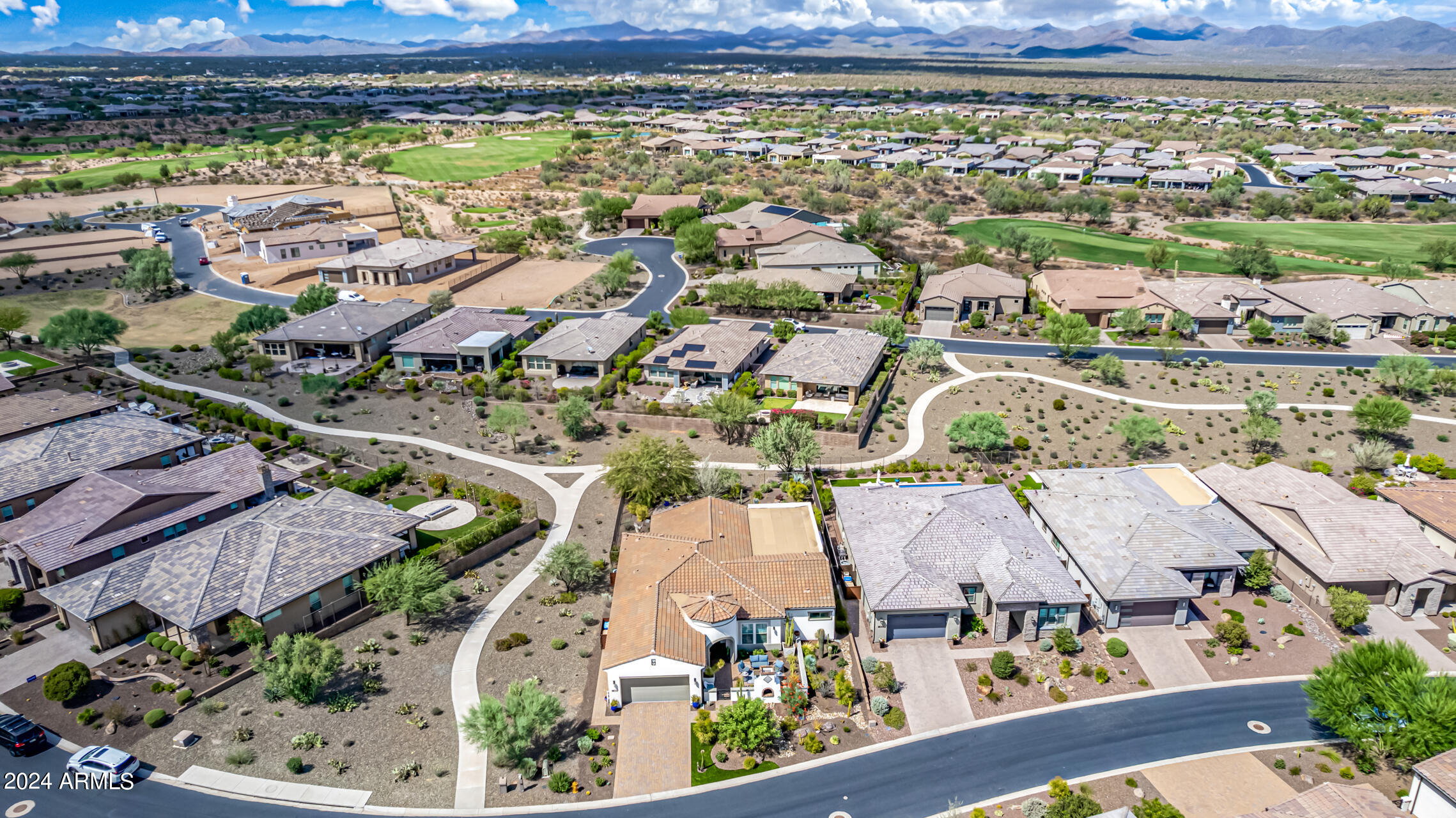 17810 East StockingTrail Rio Verde, AZ 85263 - Photo 47 of 61 an aerial view of residential houses with outdoor space