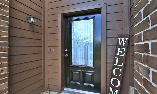 a view of an entryway door