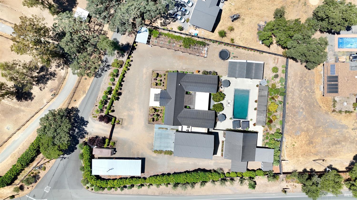 85 Trinity Road Glen Ellen, CA 95442 - Photo 50 of 62 an aerial view of houses with outdoor space