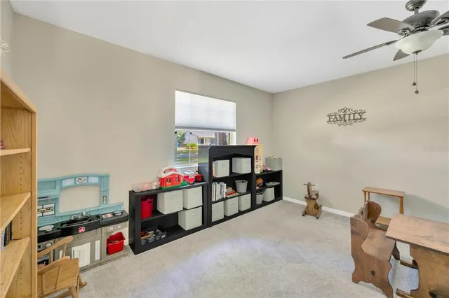 a room with furniture