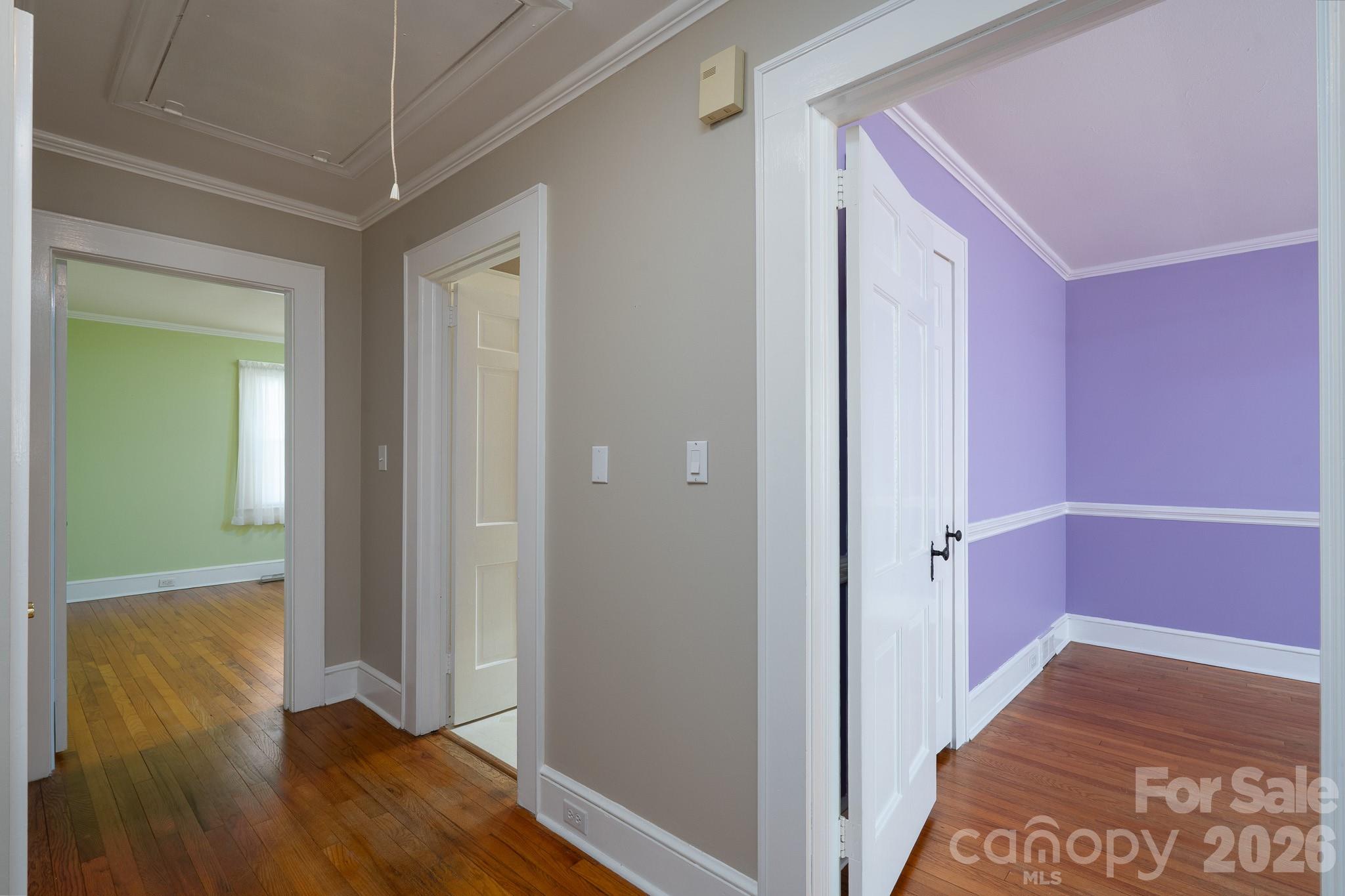 541 Union Street South Concord, NC 28025 - Photo 21 of 29 a view of a hallway with wooden floor