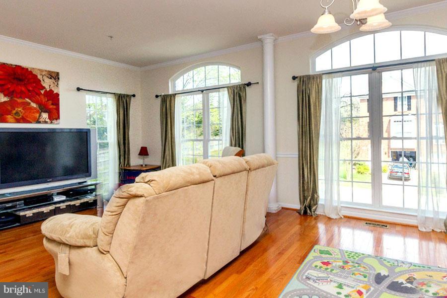 1216 Birchleaf Court Crofton, MD 21114 - Photo 11 of 30 2nd Level Living Room with Tall French Windows