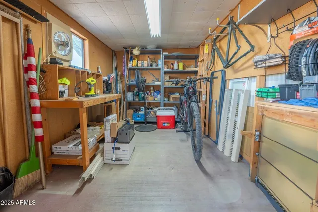 a room with storage and utility