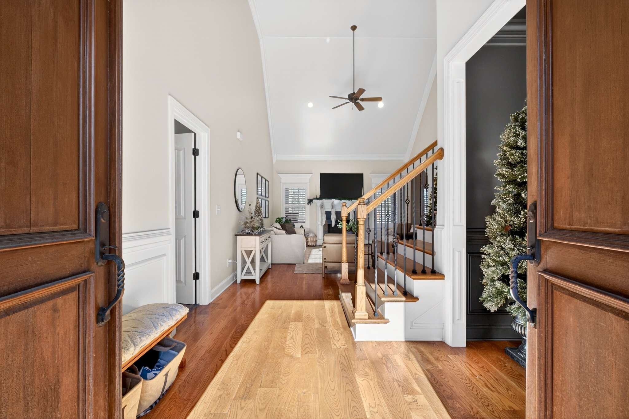 1007 Nealcrest Circle Spring Hill, TN 37174 - Photo 5 of 46 a view of entryway and hall with wooden floor