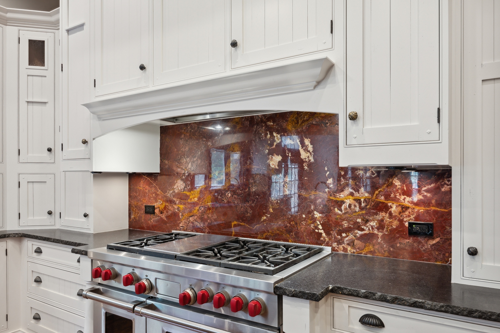 905 Voltz Road Northbrook, IL 60062 - Photo 22 of 58 a kitchen with stainless steel appliances granite countertop a stove and a microwave
