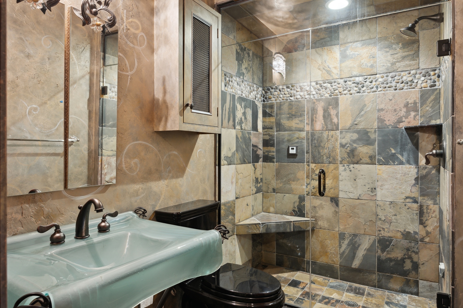 905 Voltz Road Northbrook, IL 60062 - Photo 46 of 58 a bathroom with a sink and a mirror