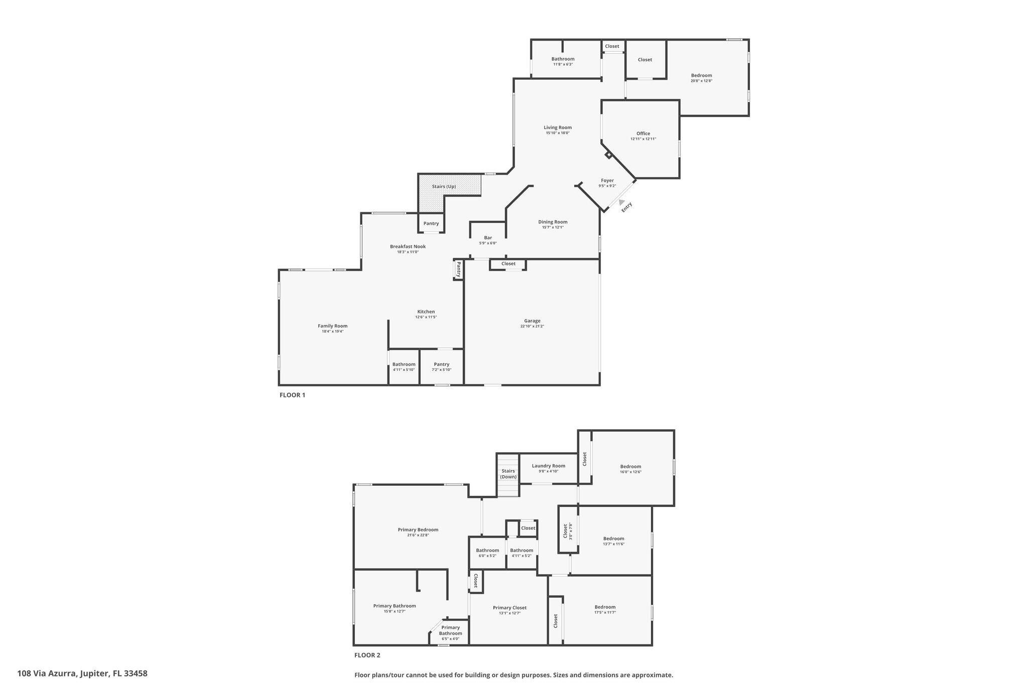 108 Via Azurra Jupiter, FL 33458 - Photo 78 of 78 Floor Plan