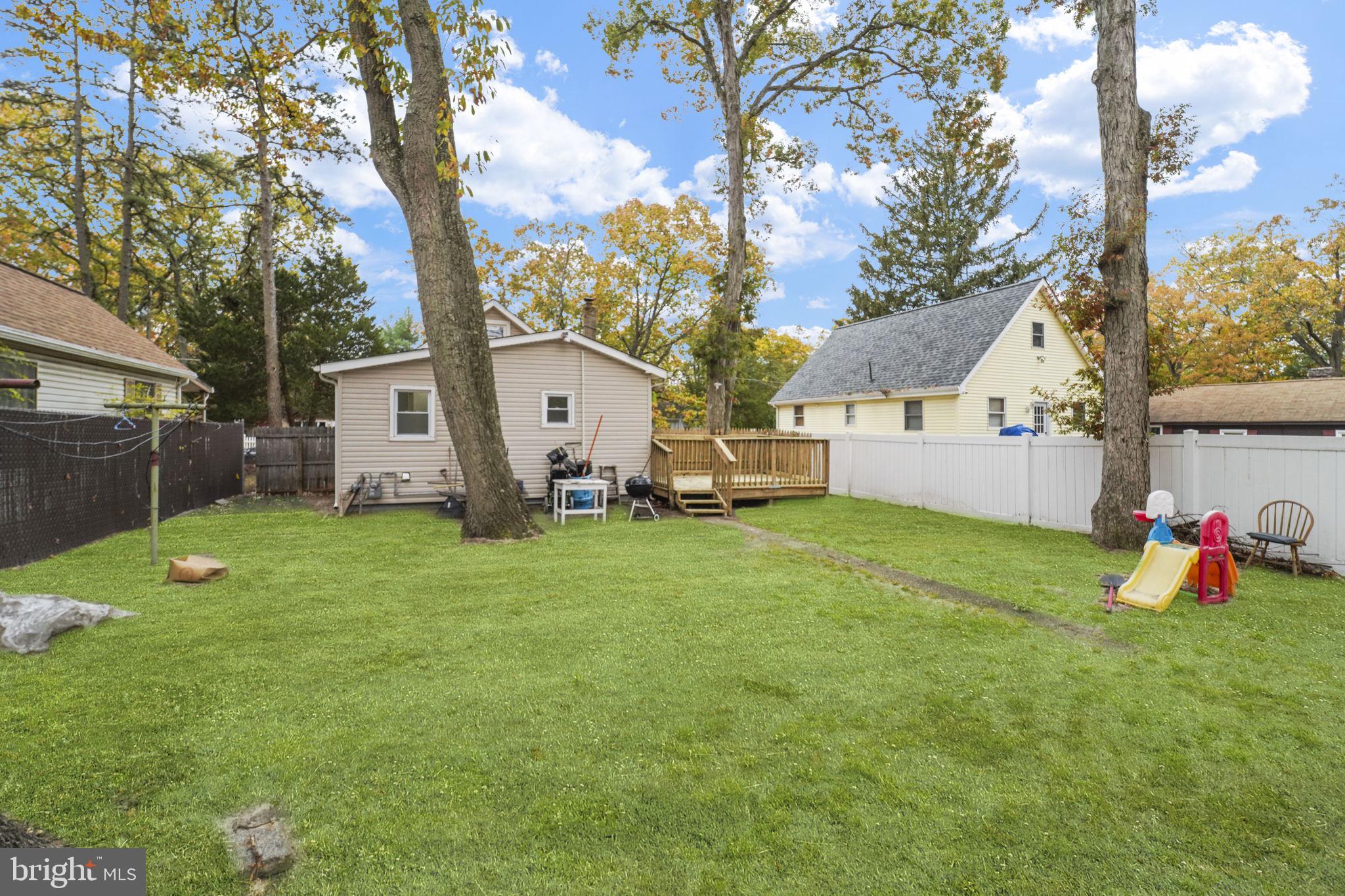 85 East 9th Avenue Pine Hill, NJ 08021 - Photo 21 of 27 a view of a backyard with a garden and tree