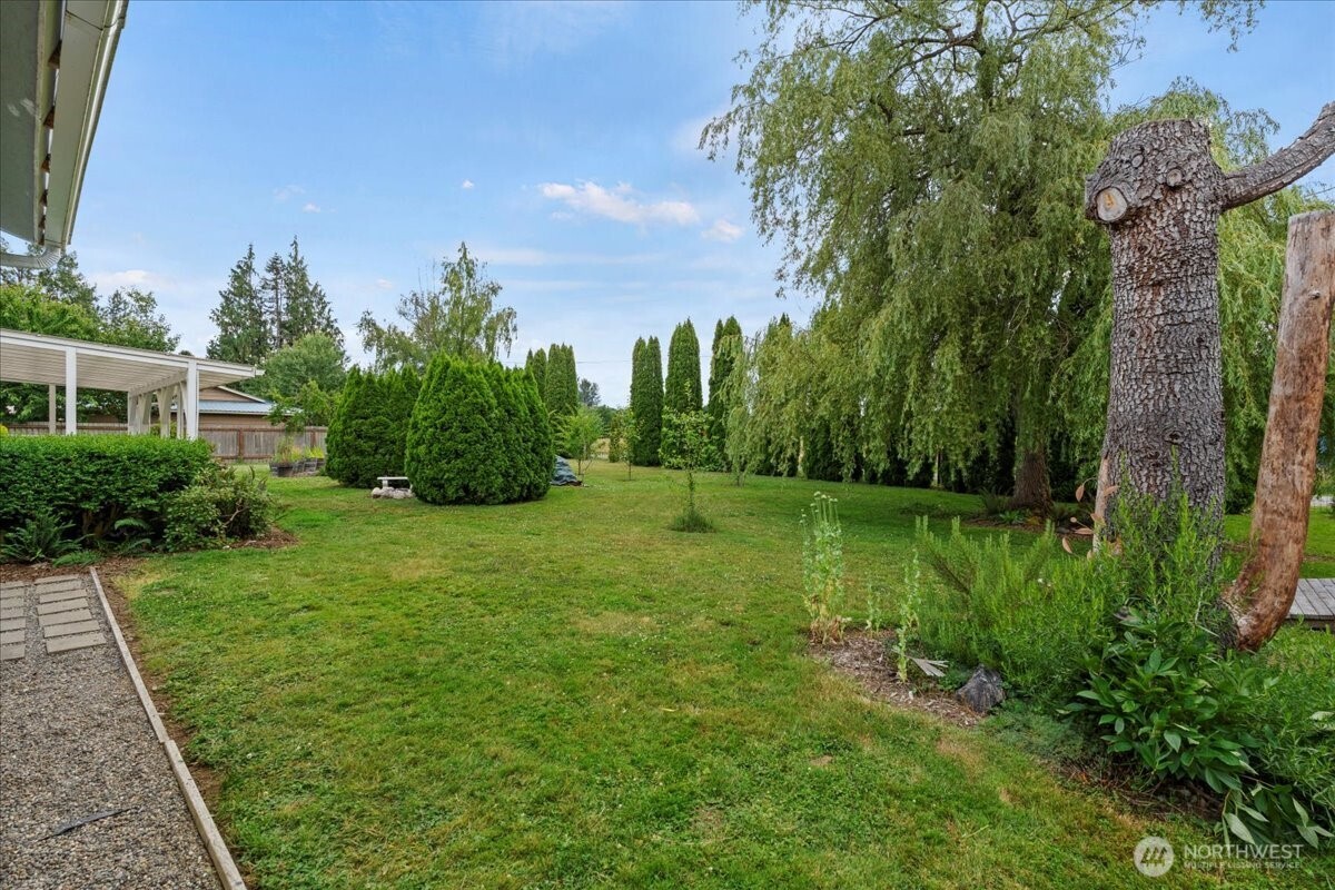 35632 Old Sultan-Startup Road Sultan, WA 98294 - Photo 28 of 40 a view of a garden with a building in the background