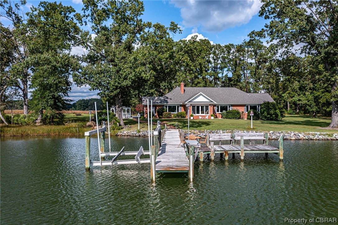 181 Duckbill Road White Stone, VA 22578 - Photo 4 of 50 Dock area with a water view