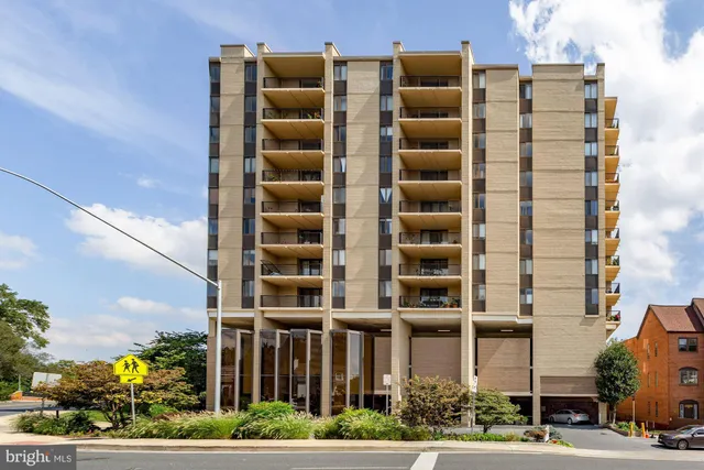 a front view of a building