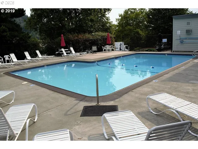 a view of outdoor space with seating area