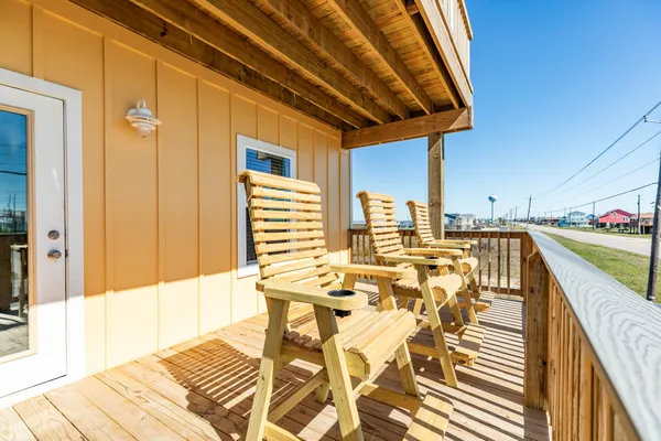 a view of an outdoor space with seating area