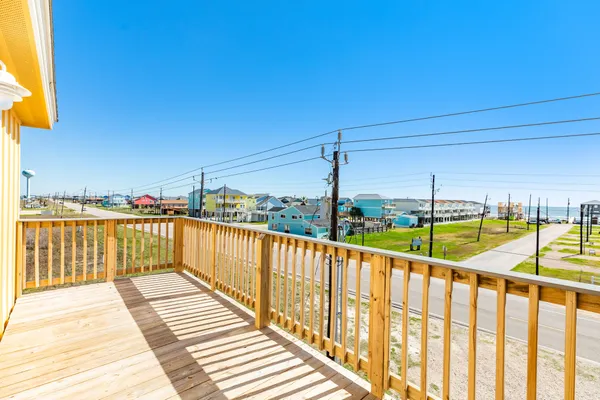a view of balcony with city view