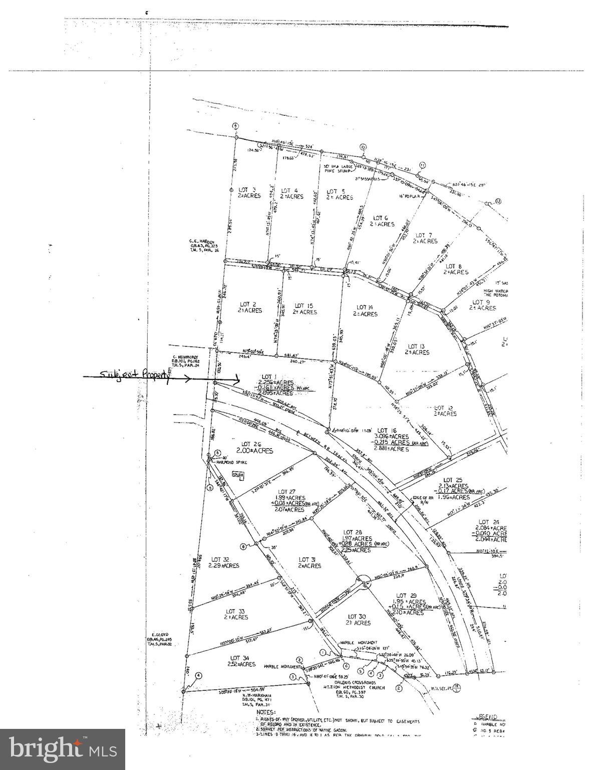 Low Line Road Great Cacapon, WV 25422 - Photo 20 of 21 Plat of Property
