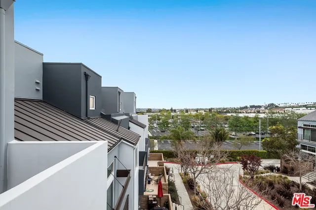 a view of a city from a terrace