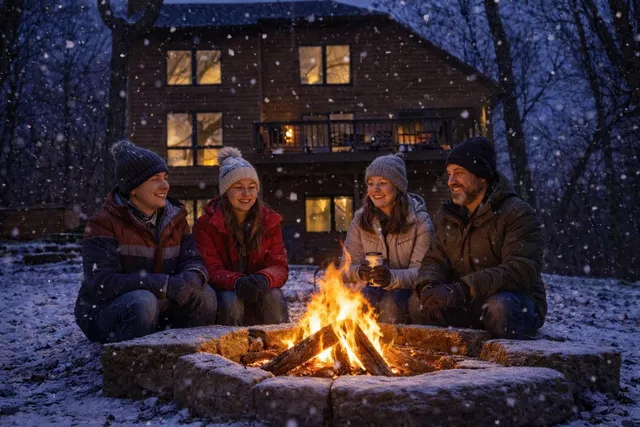 a front view of a house with trees