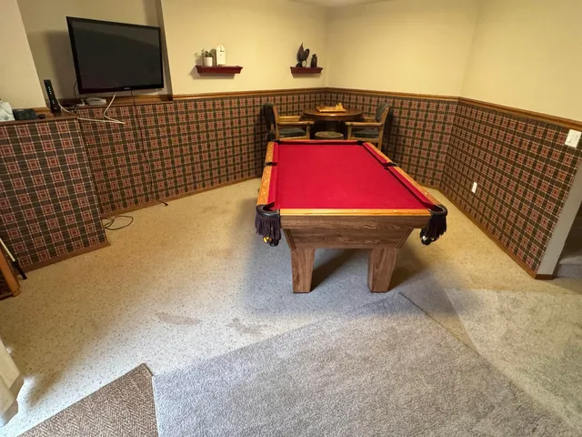 a room with furniture