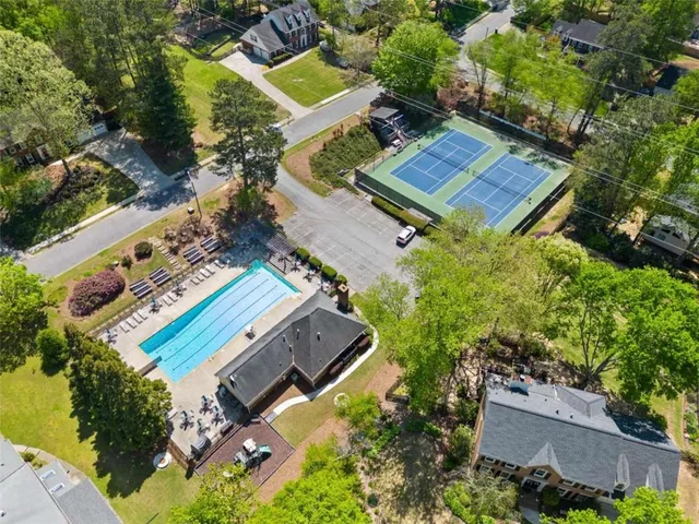 a view of a tennis court