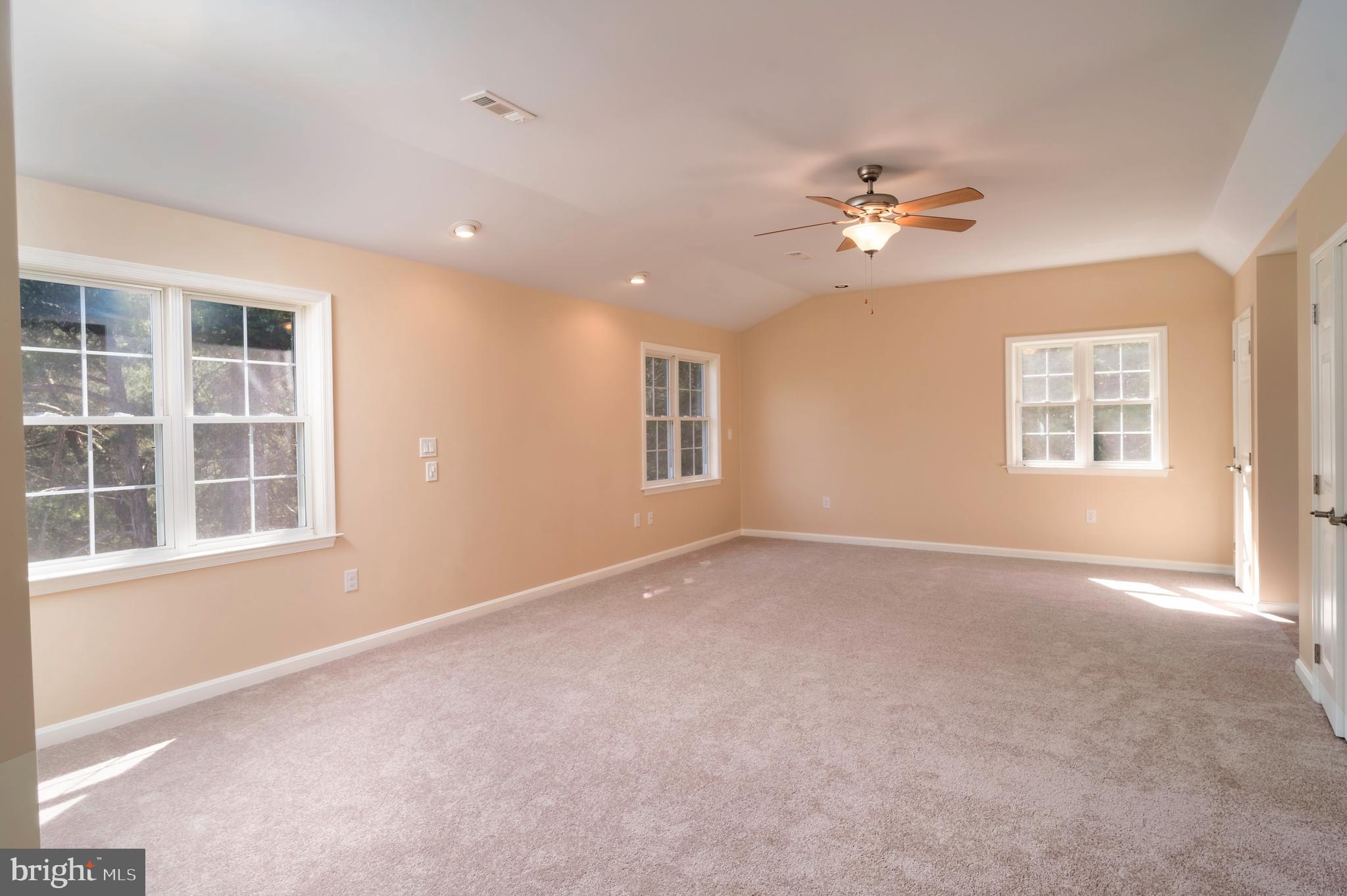 7710 Vermont Road Rhoadesville, VA 22542 - Photo 54 of 92 Main Bedroom - custom lighting, fan new carpet