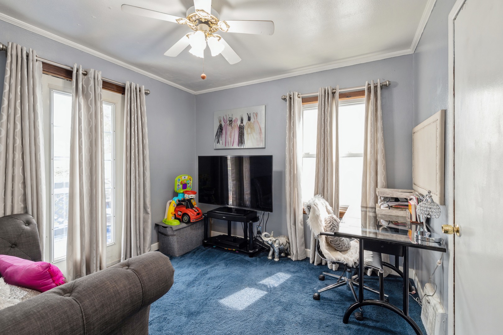 3922 West 85th Place Chicago, IL 60652 - Photo 7 of 17 a living room with furniture and a window