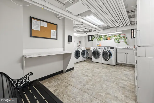 a view of a storage & utility room