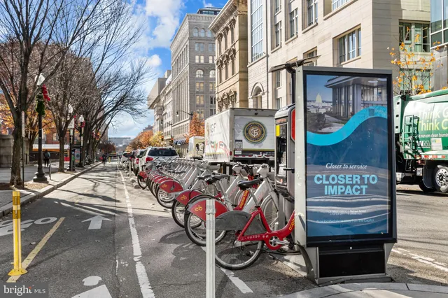 a view of a street with buildings