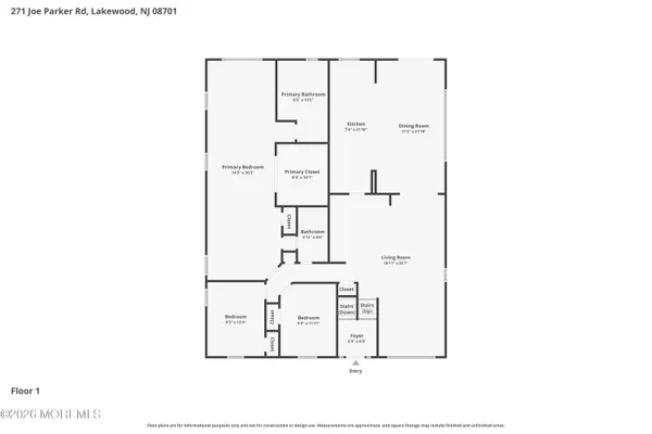 $1,000,000 | 271 Joe Parker Road, Lakewood, NJ 08701